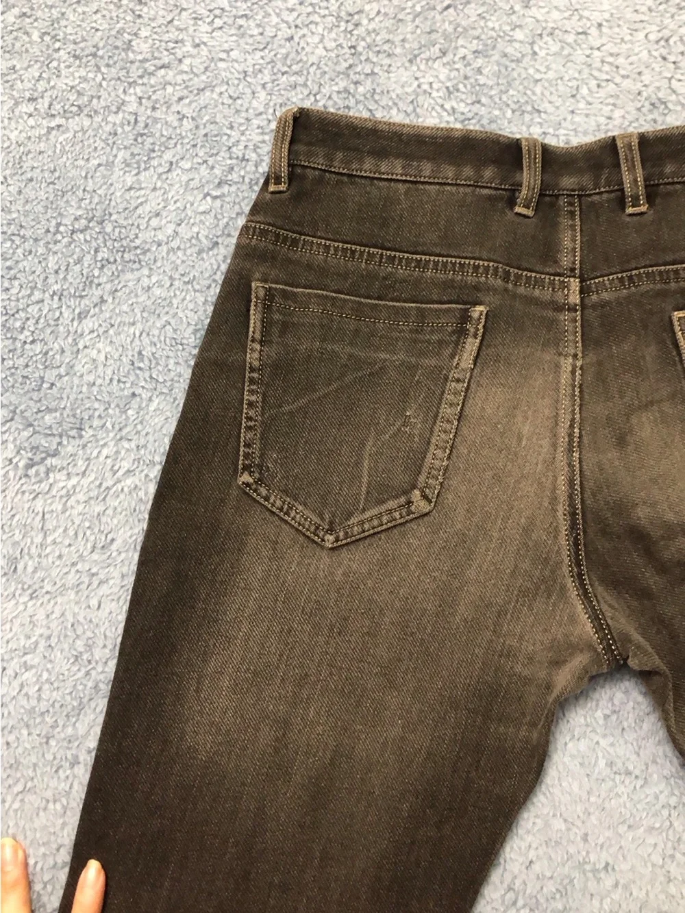 Men's Dark Gray Straight-Leg Jeans